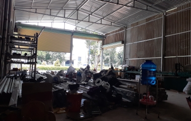 Xưởng sản xuất cửa cuốn cửa kéo Hùng Phát 