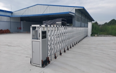 Mua cổng xếp inox 201 đẹp và chất lượng tại Hùng Phát