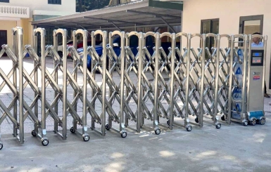 Mua cổng xếp inox ở đâu uy tín, giá tốt, lắp đặt tận nơi?